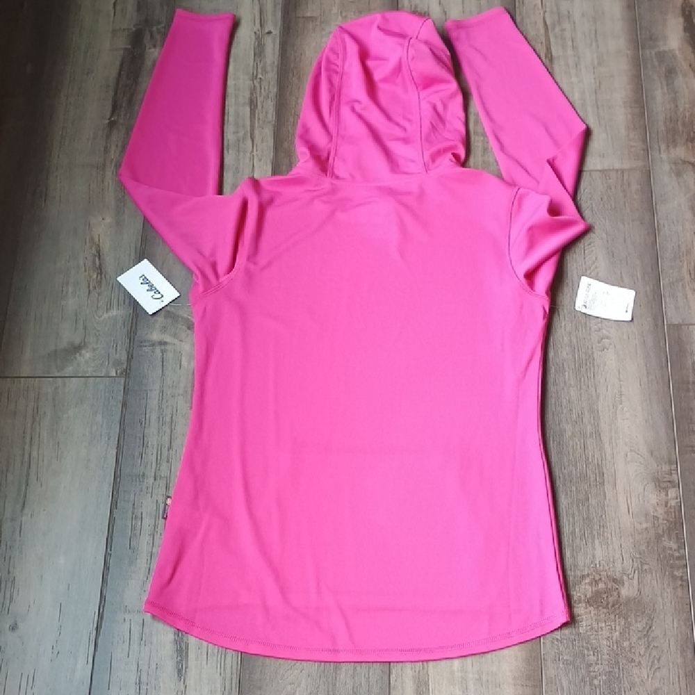Cabela's Pink Fusion Knit Hooded Pullover Insect Defense No Fly Zone - Picture 9 of 10